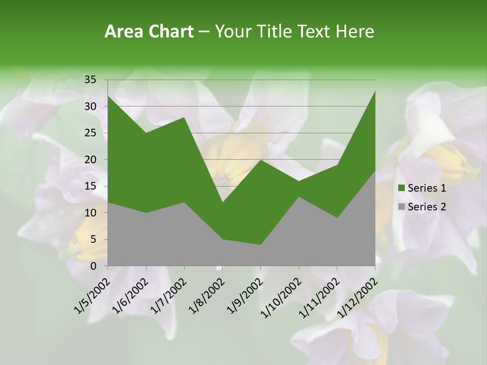 Flower From Yukon Gold Potato PowerPoint Template