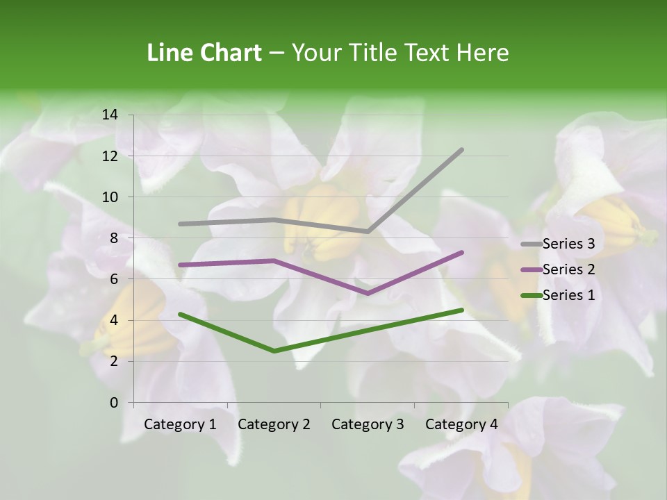 Flower From Yukon Gold Potato PowerPoint Template