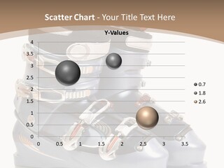 Ski Boots. Isolate On White. PowerPoint Template