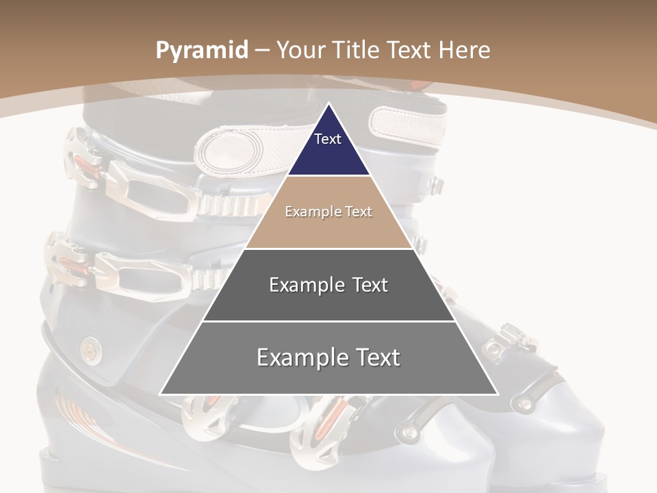 Ski Boots. Isolate On White. PowerPoint Template