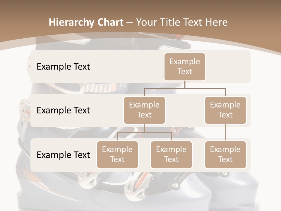 Ski Boots. Isolate On White. PowerPoint Template