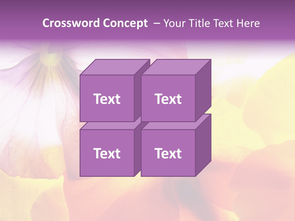 A Group Of Colorful Flowers Powerpoint Template PowerPoint Template
