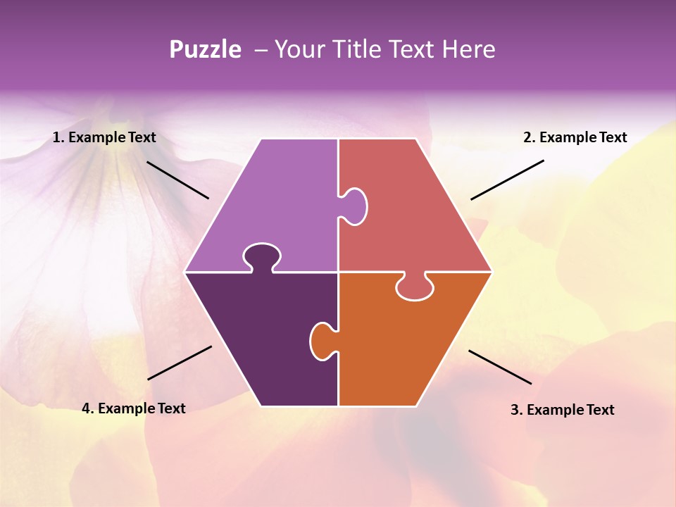 A Group Of Colorful Flowers Powerpoint Template PowerPoint Template