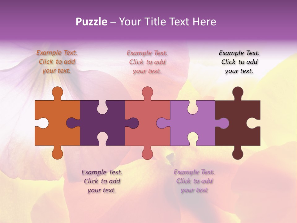 A Group Of Colorful Flowers Powerpoint Template PowerPoint Template