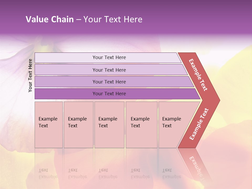 A Group Of Colorful Flowers Powerpoint Template PowerPoint Template