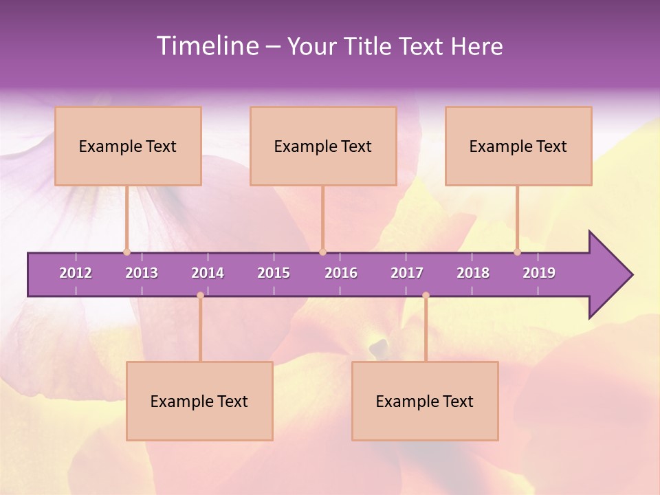 A Group Of Colorful Flowers Powerpoint Template PowerPoint Template