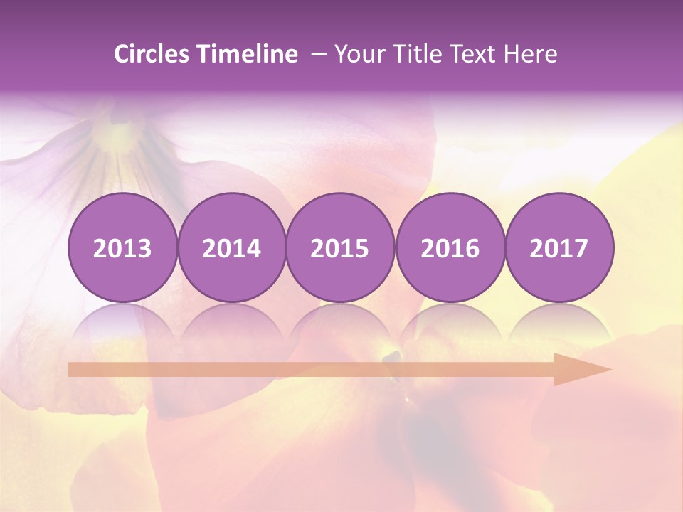 A Group Of Colorful Flowers Powerpoint Template PowerPoint Template