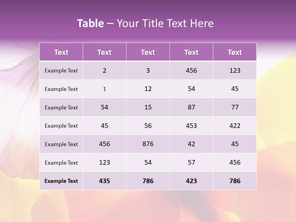 A Group Of Colorful Flowers Powerpoint Template PowerPoint Template