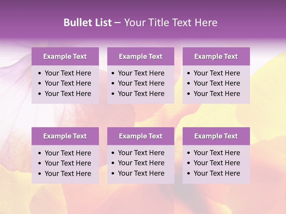 A Group Of Colorful Flowers Powerpoint Template PowerPoint Template