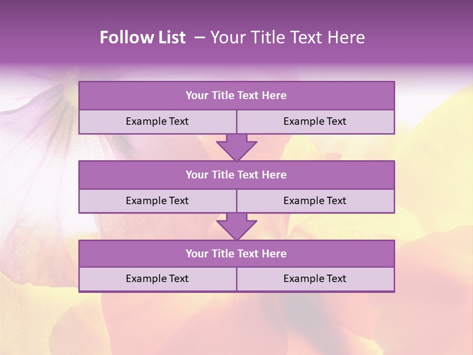 A Group Of Colorful Flowers Powerpoint Template PowerPoint Template