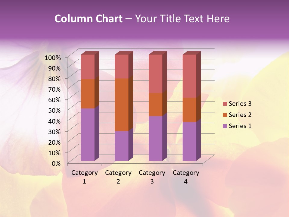 A Group Of Colorful Flowers Powerpoint Template PowerPoint Template