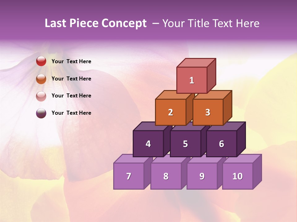 A Group Of Colorful Flowers Powerpoint Template PowerPoint Template