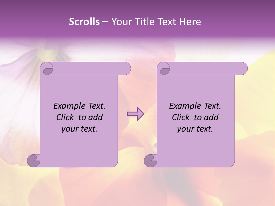 A Group Of Colorful Flowers Powerpoint Template PowerPoint Template