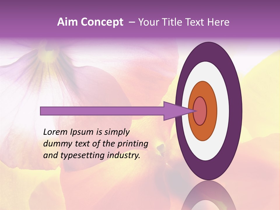 A Group Of Colorful Flowers Powerpoint Template PowerPoint Template