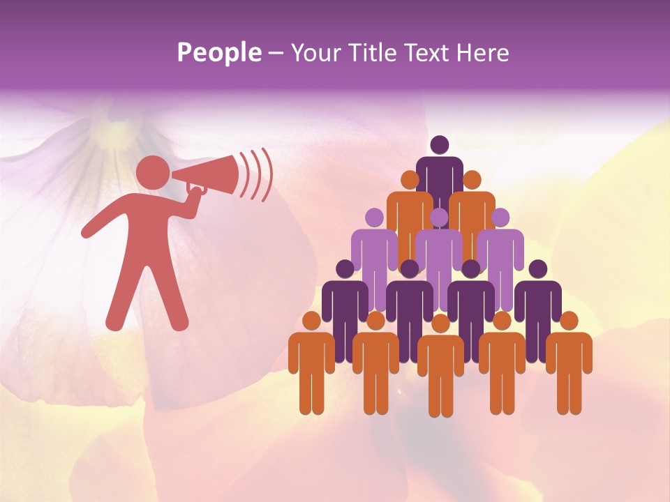 A Group Of Colorful Flowers Powerpoint Template PowerPoint Template