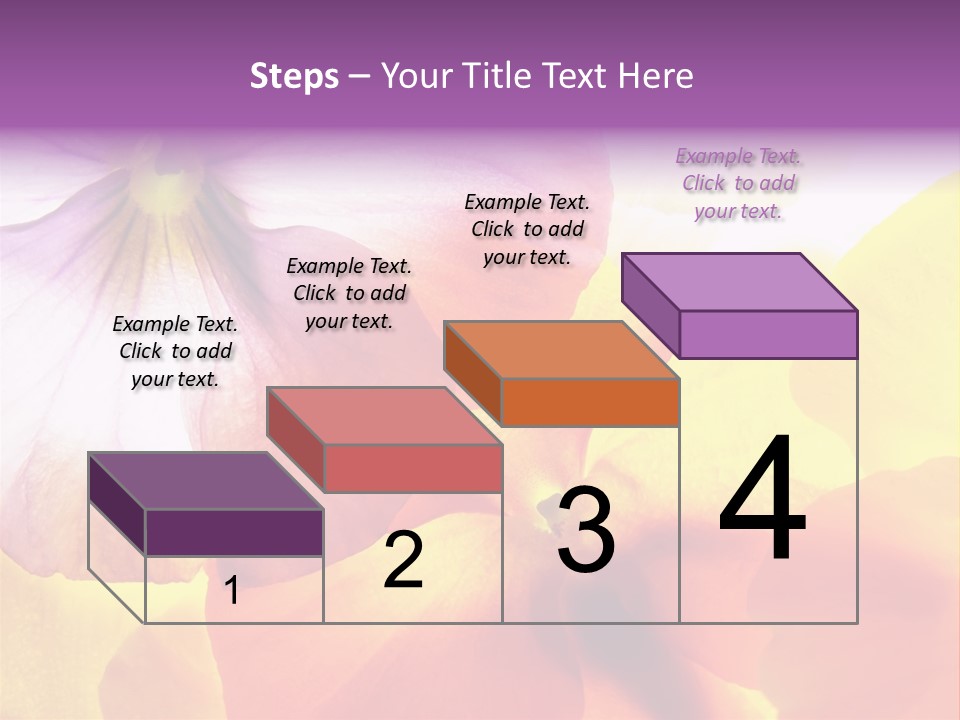 A Group Of Colorful Flowers Powerpoint Template PowerPoint Template