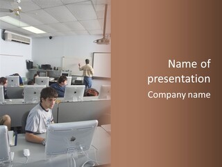 Computer Lab Class PowerPoint Template