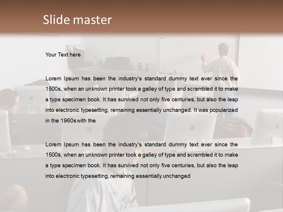 Computer Lab Class PowerPoint Template