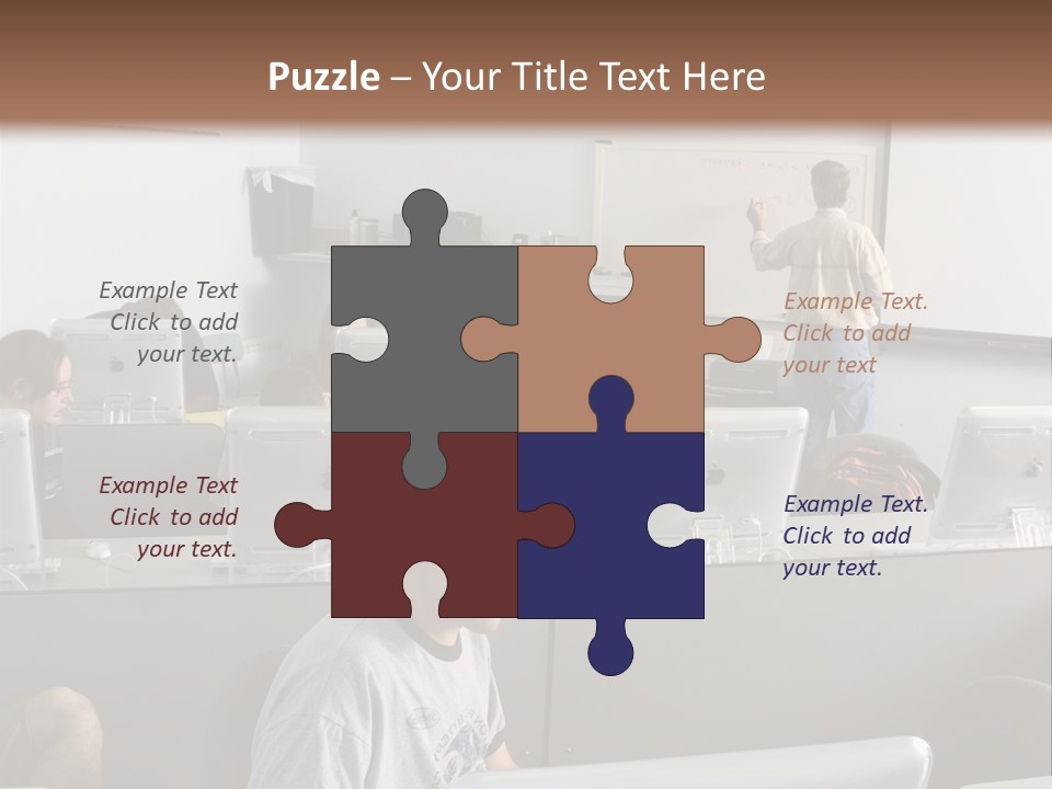 Computer Lab Class PowerPoint Template