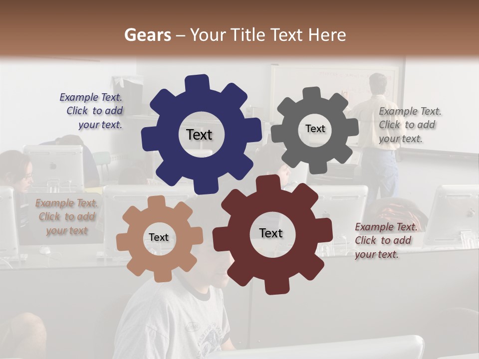 Computer Lab Class PowerPoint Template