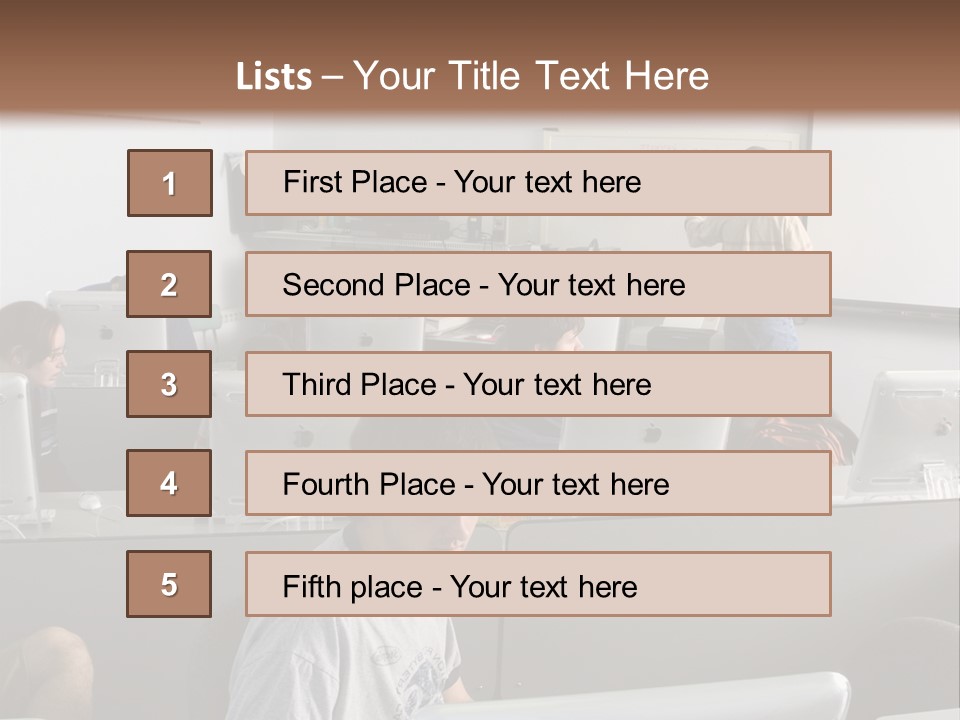 Computer Lab Class PowerPoint Template