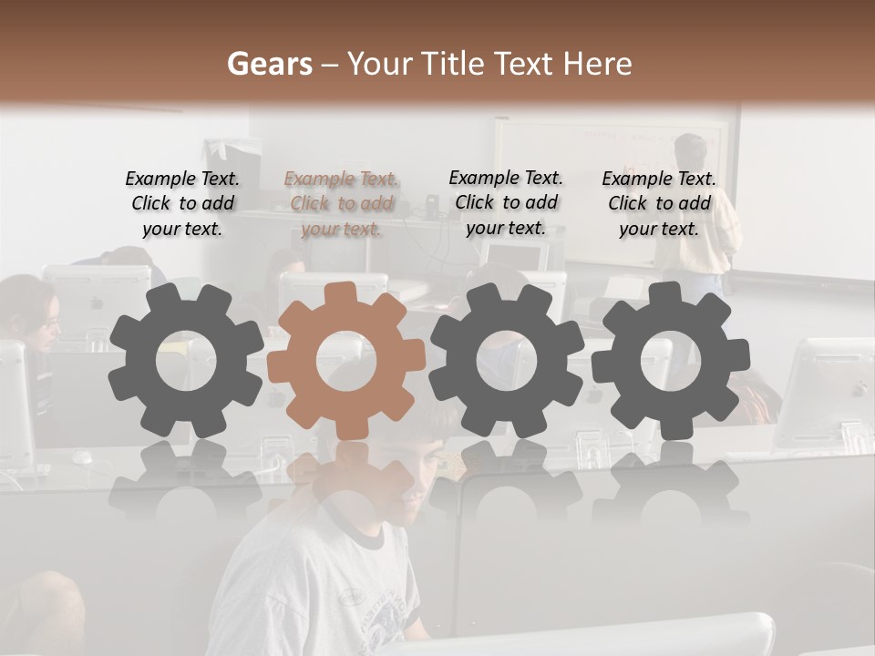 Computer Lab Class PowerPoint Template