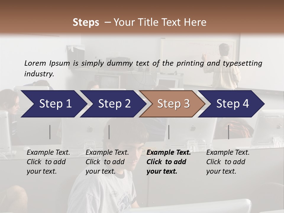 Computer Lab Class PowerPoint Template
