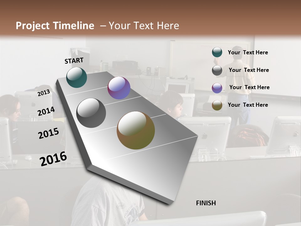 Computer Lab Class PowerPoint Template