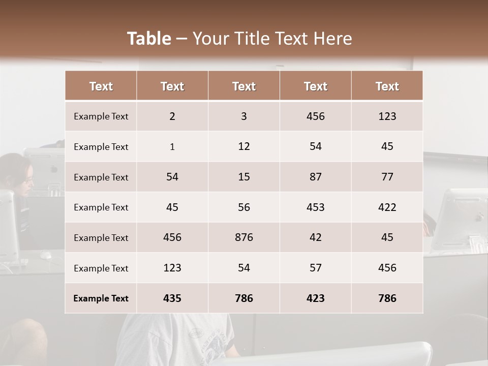 Computer Lab Class PowerPoint Template