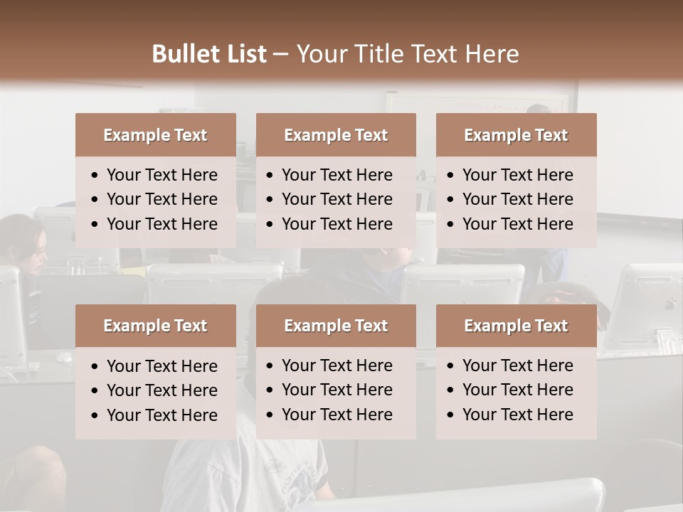 Computer Lab Class PowerPoint Template