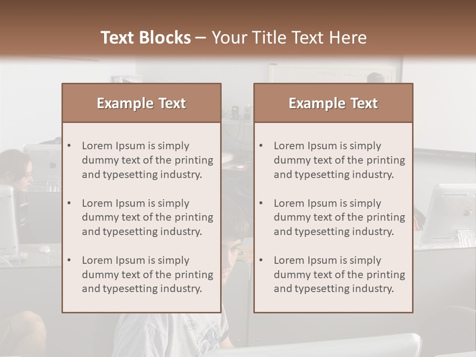 Computer Lab Class PowerPoint Template