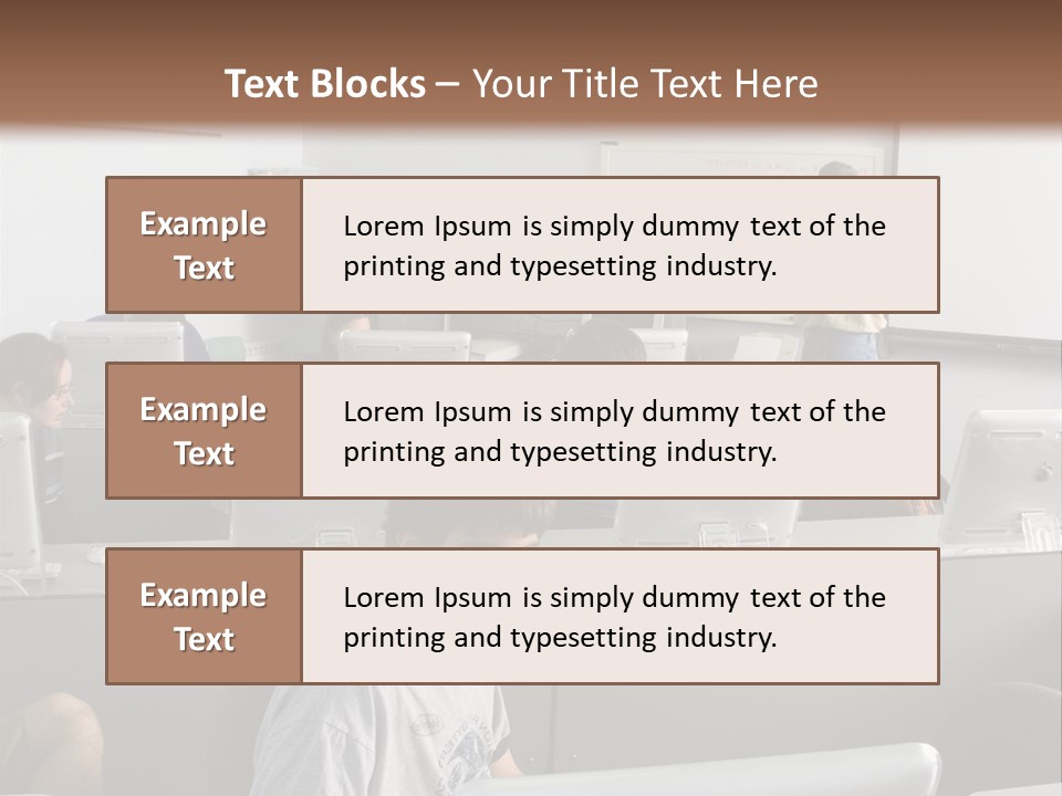 Computer Lab Class PowerPoint Template