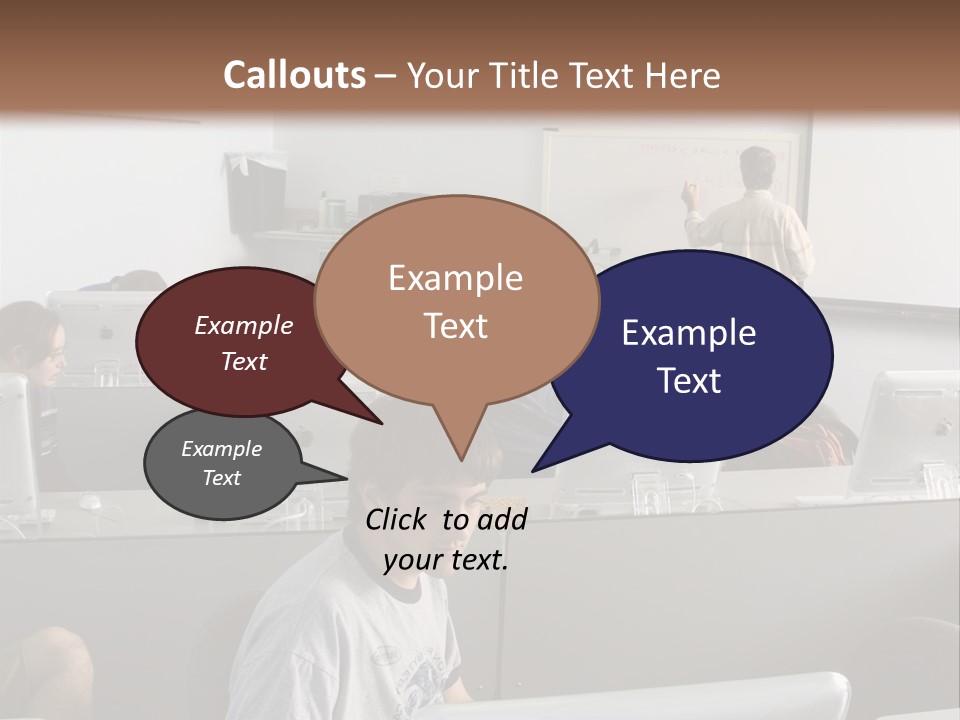 Computer Lab Class PowerPoint Template