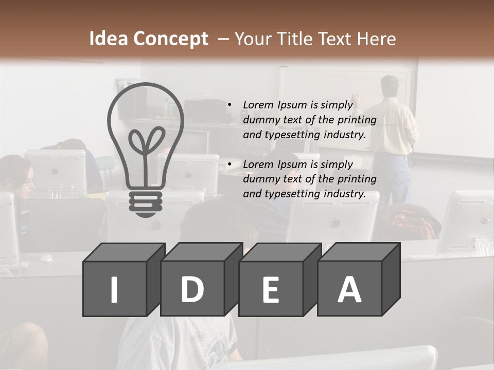 Computer Lab Class PowerPoint Template
