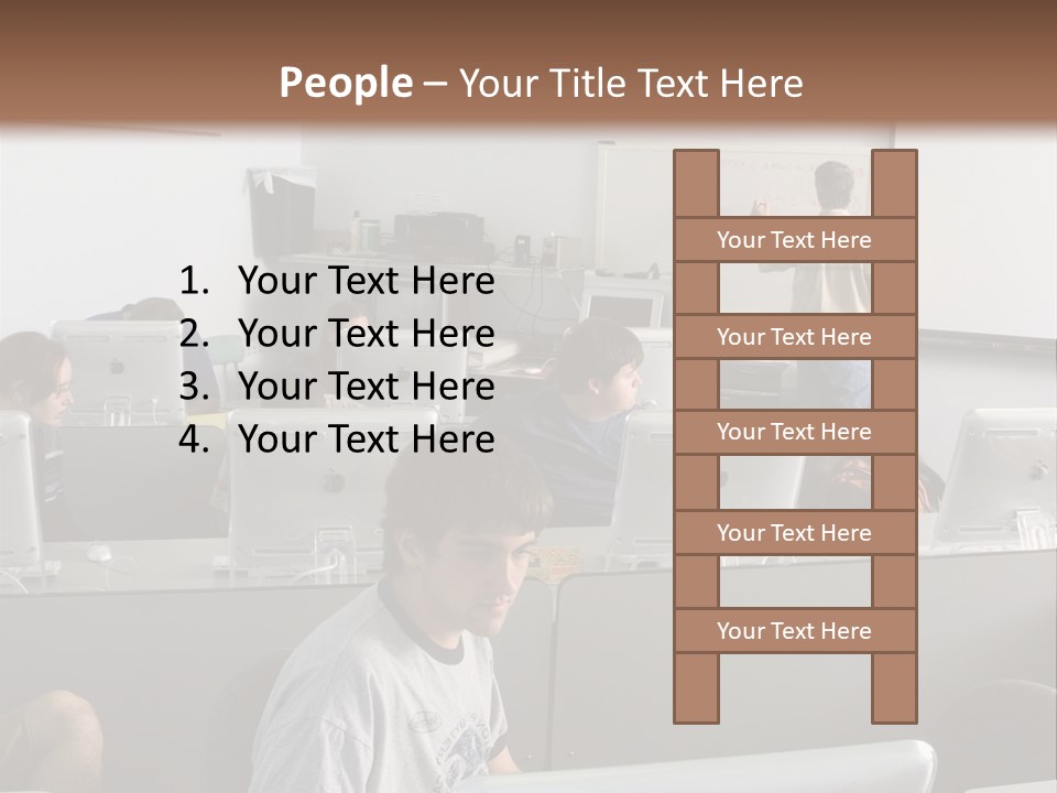 Computer Lab Class PowerPoint Template