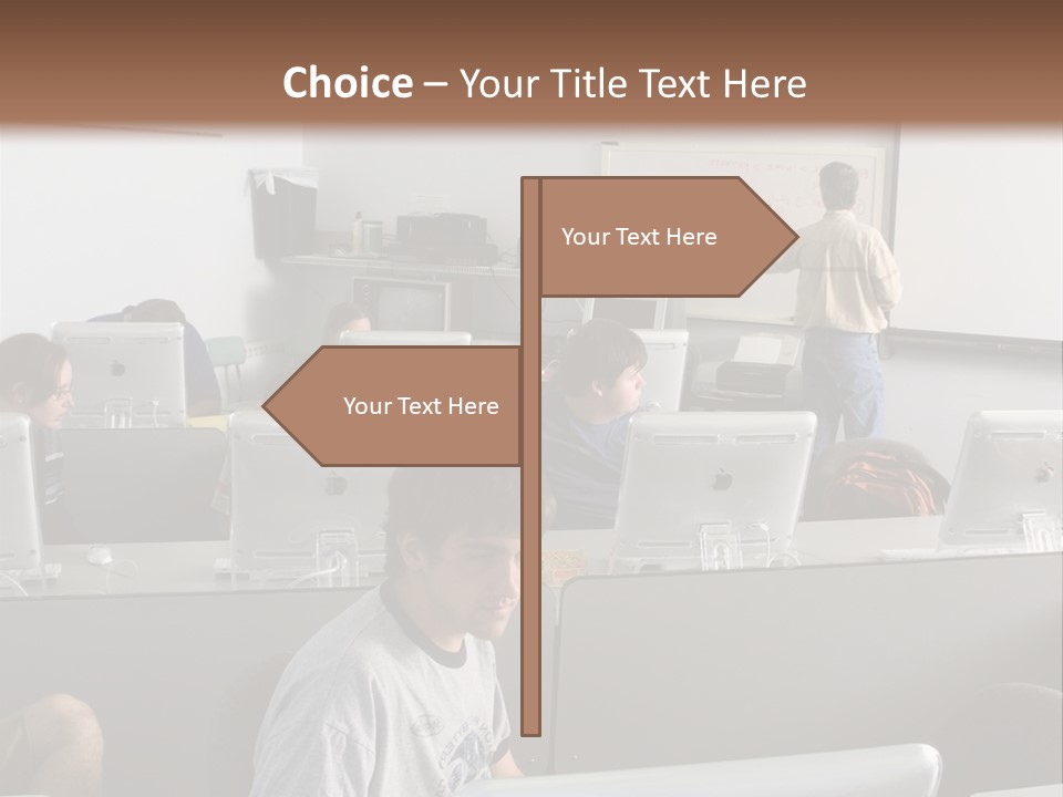 Computer Lab Class PowerPoint Template