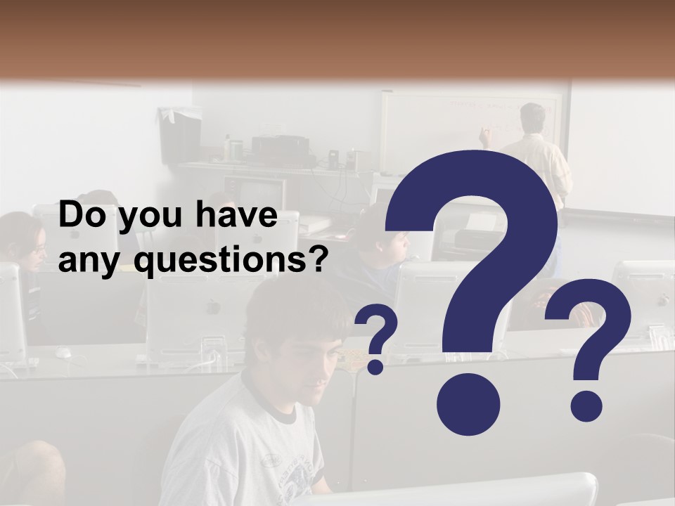 Computer Lab Class PowerPoint Template