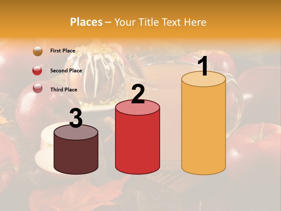 Apple Cider, Caramel Apple And Apple Pie PowerPoint Template