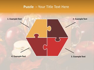 Apple Cider, Caramel Apple And Apple Pie PowerPoint Template