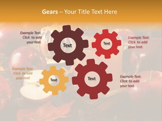 Apple Cider, Caramel Apple And Apple Pie PowerPoint Template