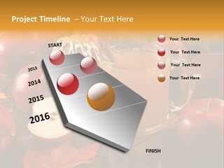 Apple Cider, Caramel Apple And Apple Pie PowerPoint Template