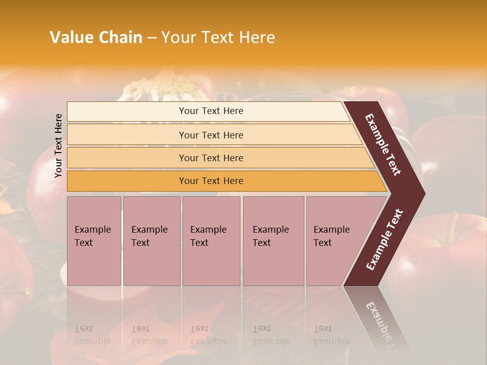 Apple Cider, Caramel Apple And Apple Pie PowerPoint Template