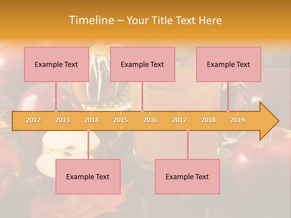 Apple Cider, Caramel Apple And Apple Pie PowerPoint Template