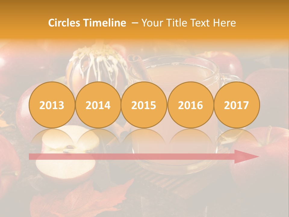 Apple Cider, Caramel Apple And Apple Pie PowerPoint Template