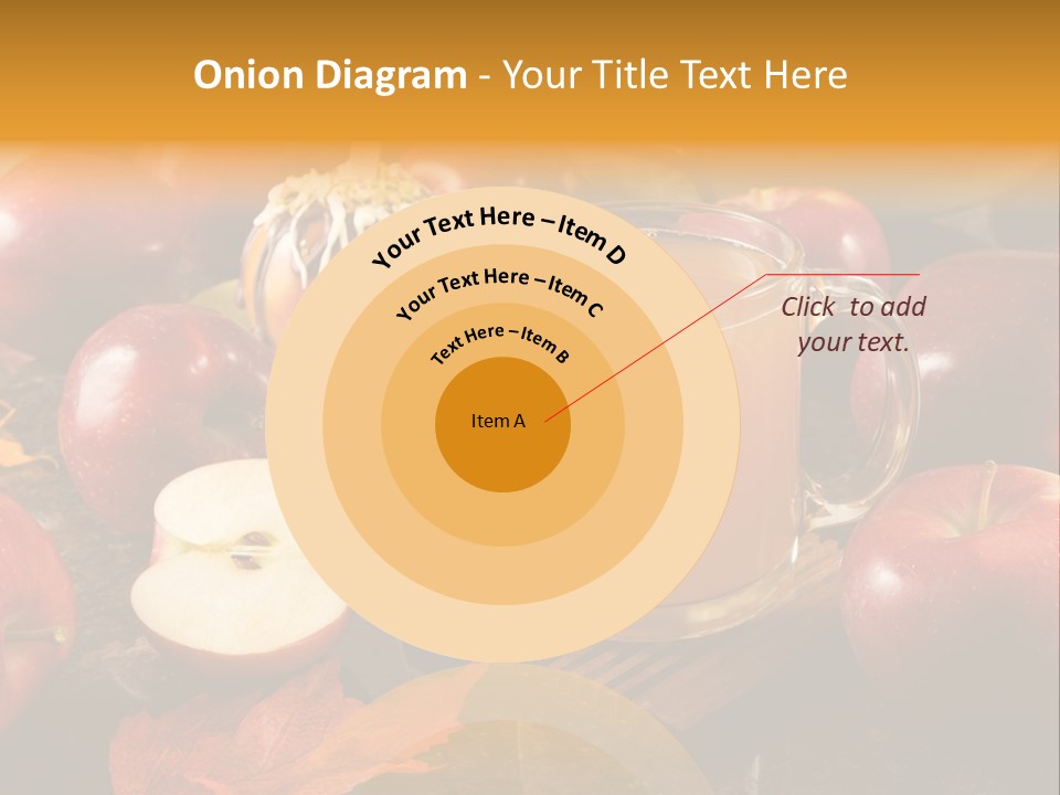Apple Cider, Caramel Apple And Apple Pie PowerPoint Template