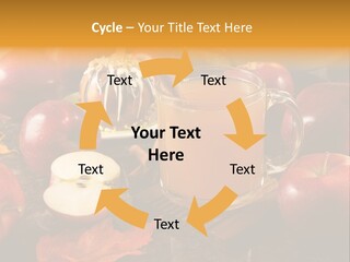 Apple Cider, Caramel Apple And Apple Pie PowerPoint Template