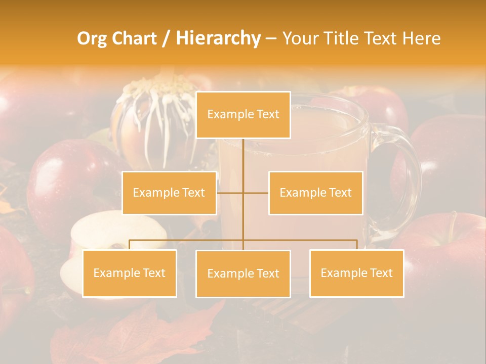 Apple Cider, Caramel Apple And Apple Pie PowerPoint Template
