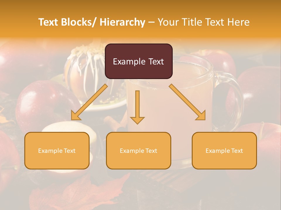 Apple Cider, Caramel Apple And Apple Pie PowerPoint Template