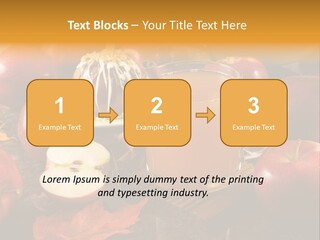 Apple Cider, Caramel Apple And Apple Pie PowerPoint Template