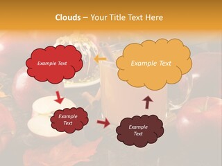 Apple Cider, Caramel Apple And Apple Pie PowerPoint Template